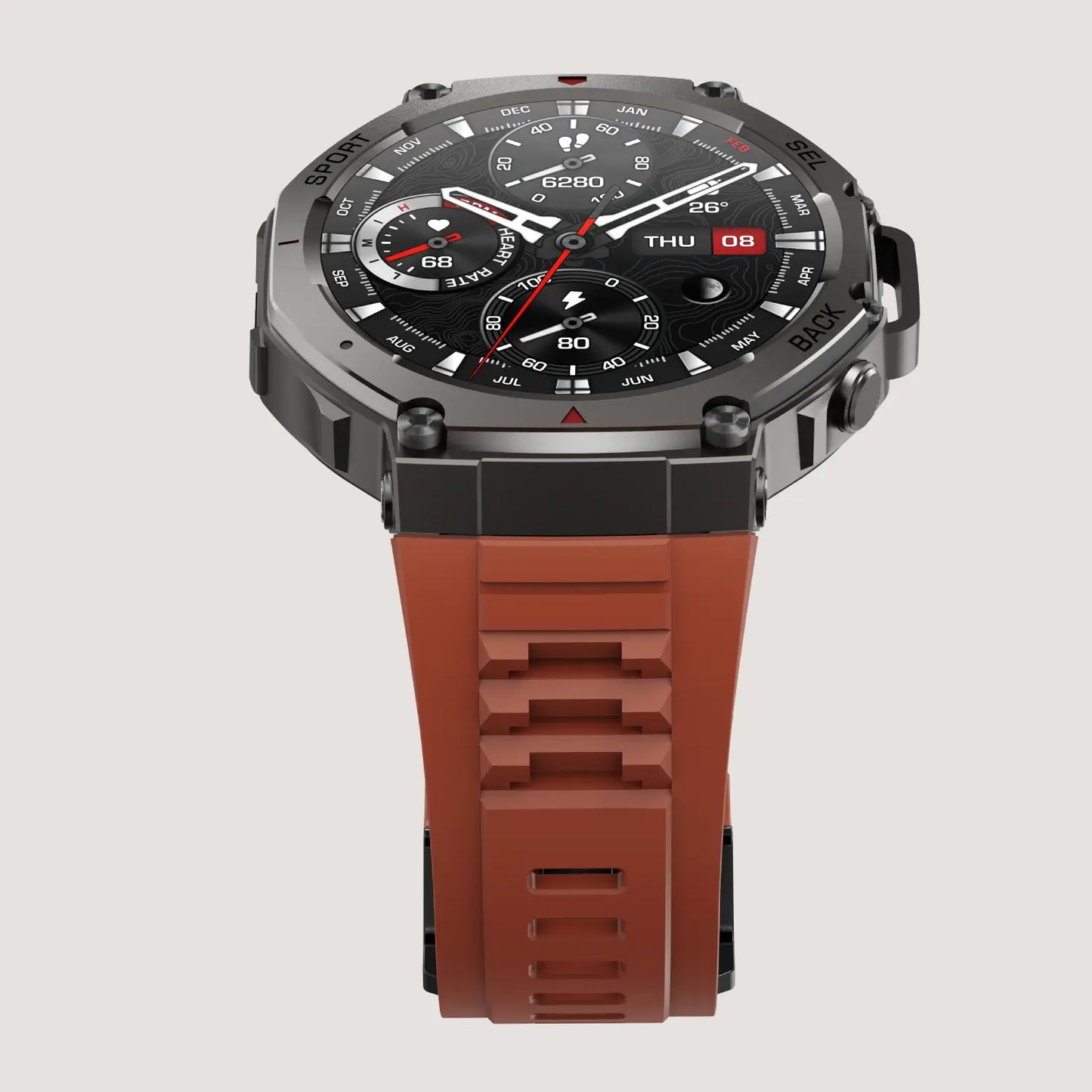 Montre connectée robuste pour homme