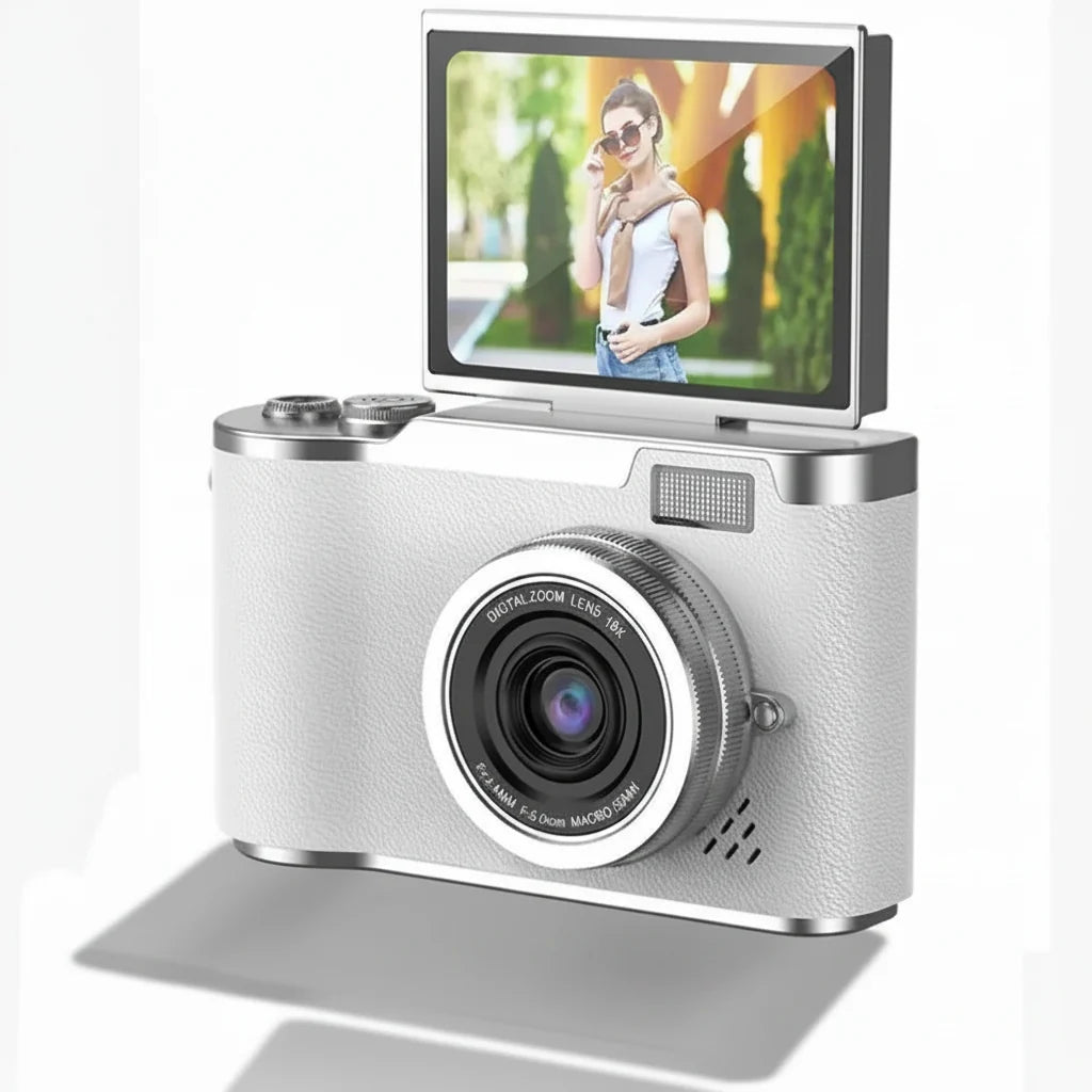 Digital Camera 4K Flip Screen 48MP 8X Zoom Compact Photo Video