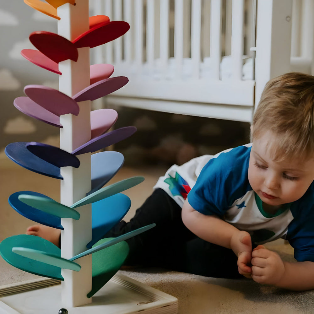 Marble Run Wooden Colorful Educational Toy Kids