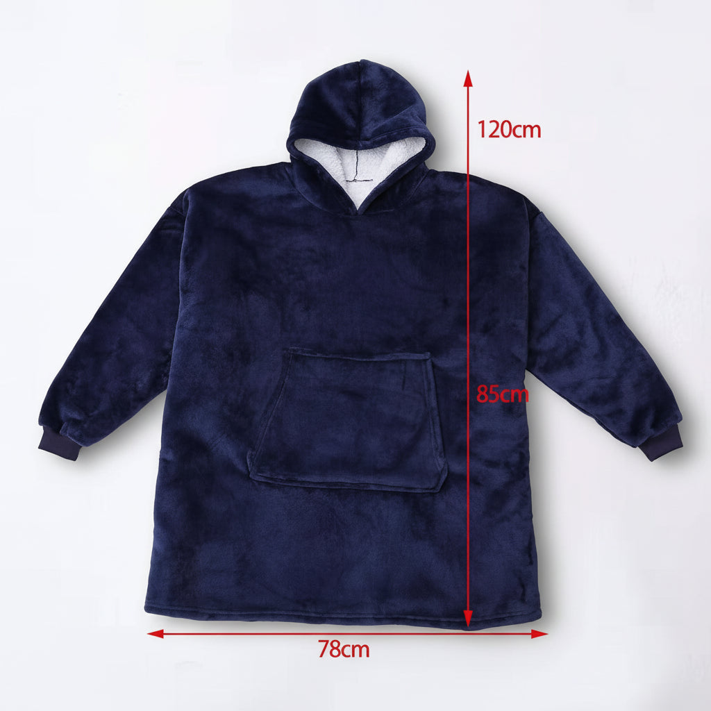 Wearable Cozy Blanket Hooded Thick Warm Blanket