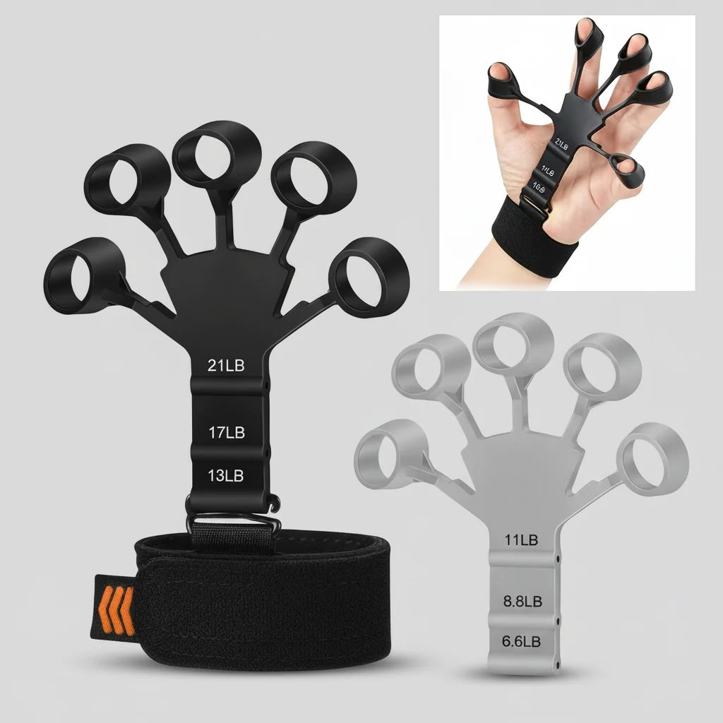 Finger Strengthener Adjustable Resistance Hand Grip Trainer