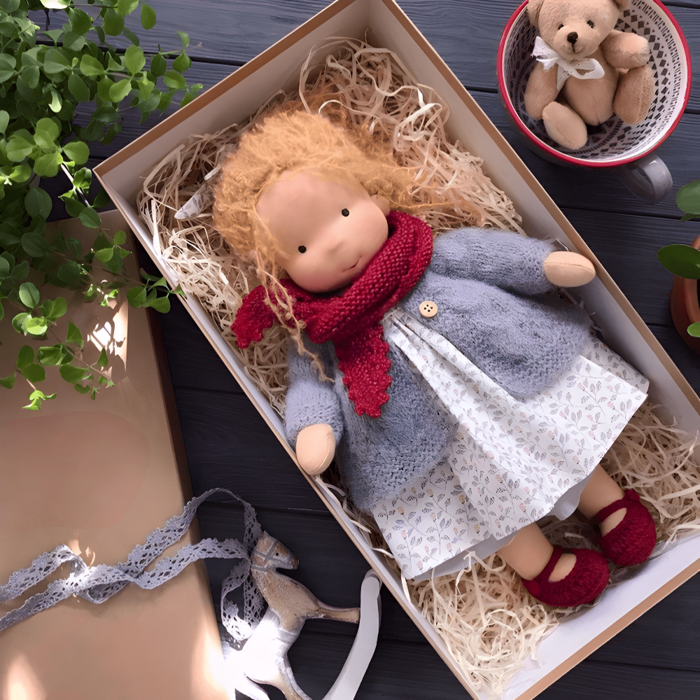 Handmade Cotton Doll Soft Toy for Imaginative Play and Creativity 6