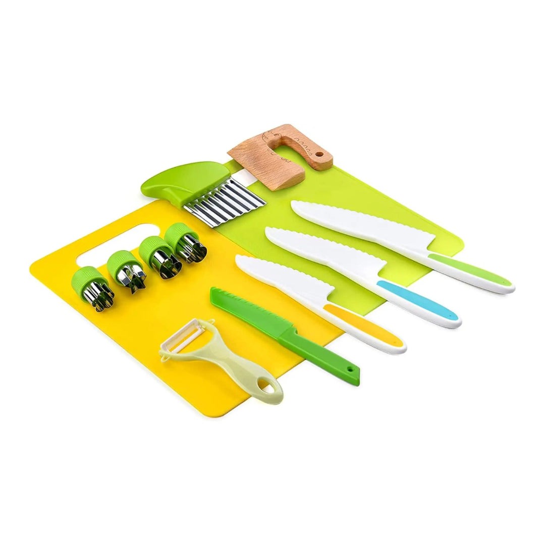 Kids Knife Set Toddler Cooking Utensils Kitchen Tools - 13 Pcs Set