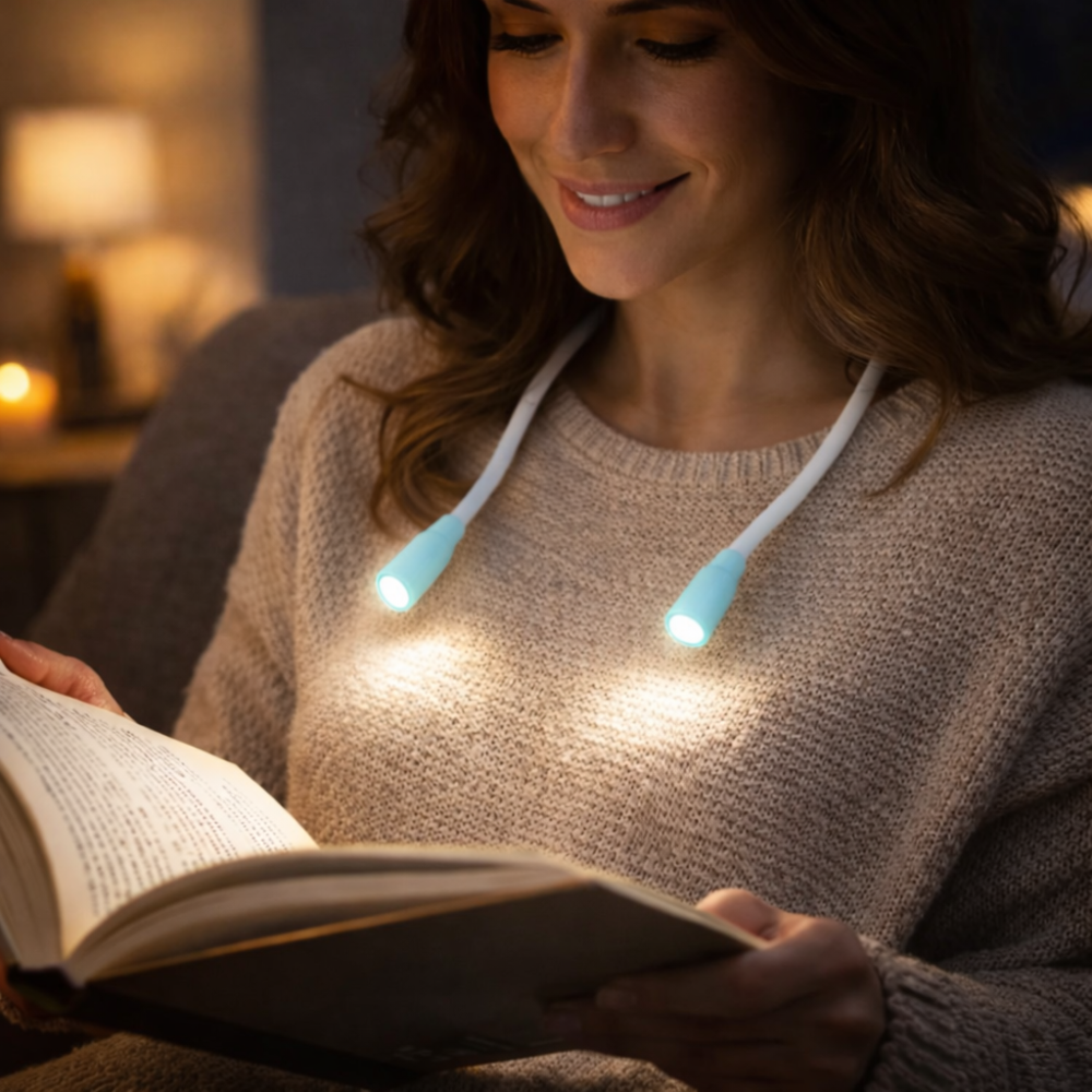 Neck Light LED Reading Lamp Rechargeable Hands Free Design