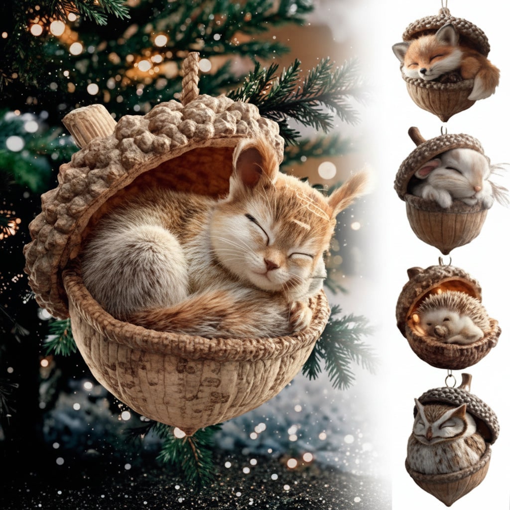 Christmas Ornaments Plush Holiday Tree Decoration