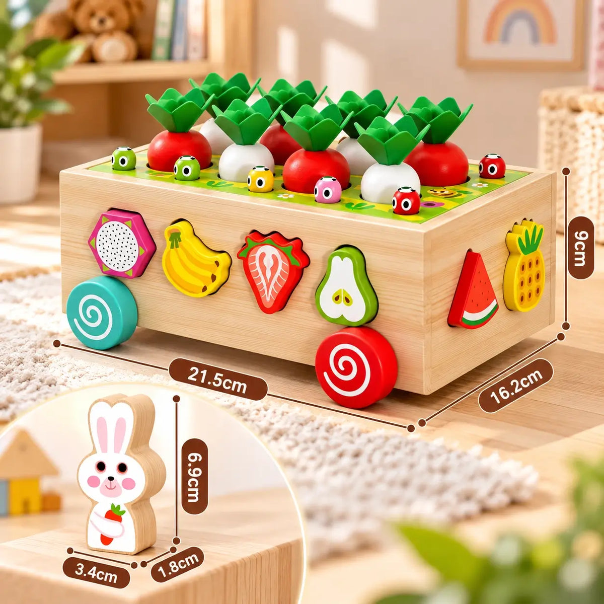 Wooden Montessori Toy Set Educational Farm Play