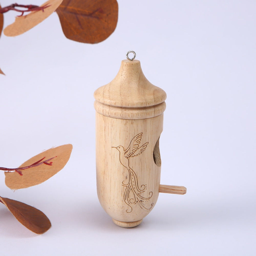 Hummingbird House Wooden Birdhouse Garden Decor - Image 7
