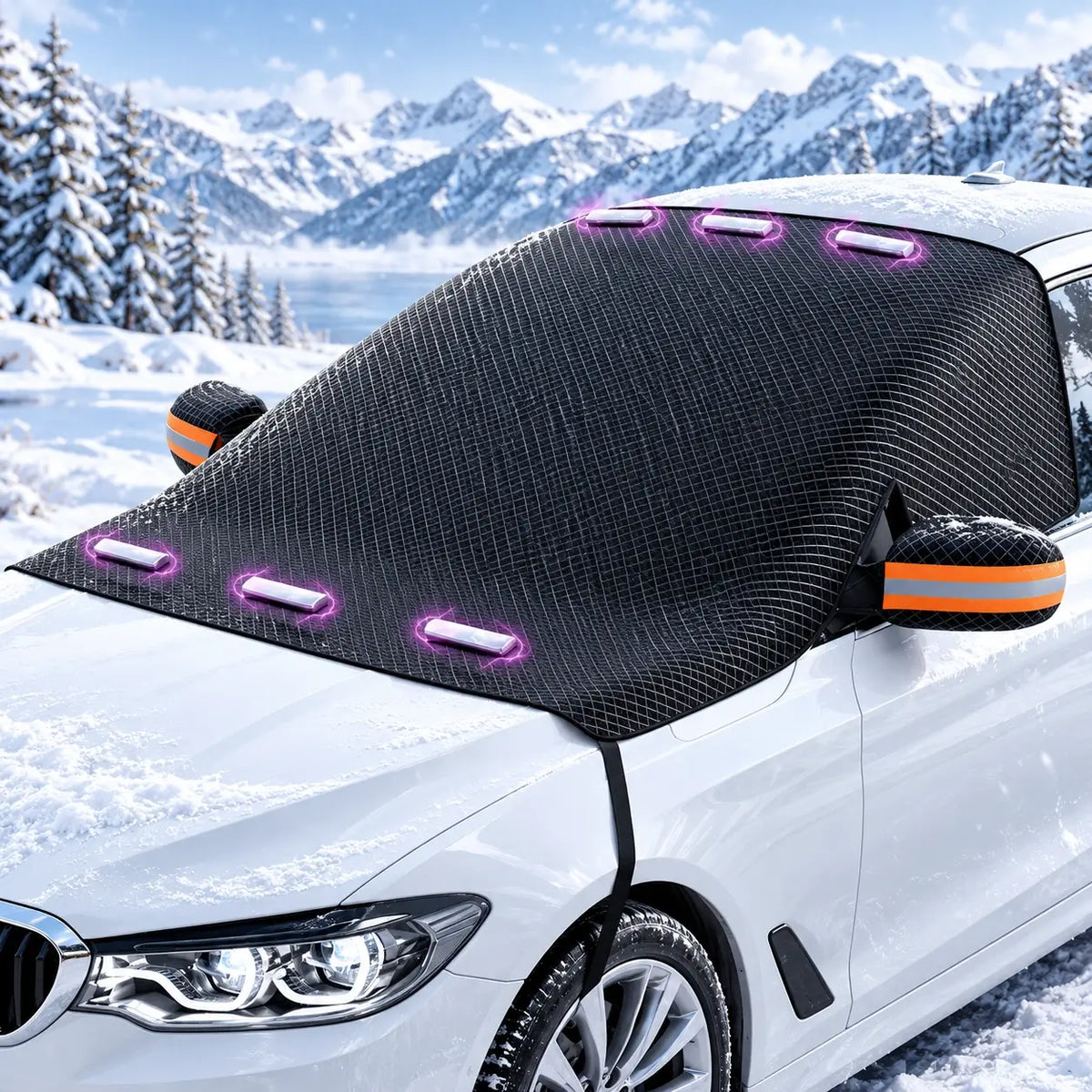 Windshield Snow Cover Magnetic Oxford Fabric Ice Protection