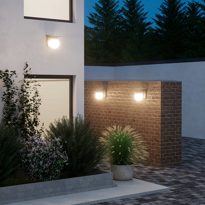 Solar Globe LED Wall Light | Smart Dimmable Outdoor Lighting