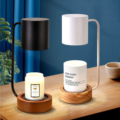 Japanese Minimalist Table Lamp | Wood & Metal Design