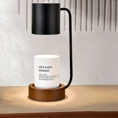 Japanese Minimalist Table Lamp | Wood & Metal Design