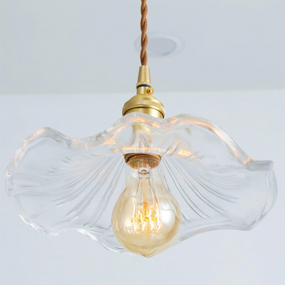 Illuminate Your Room with Elegance | Flower Glass LED Pendant Light