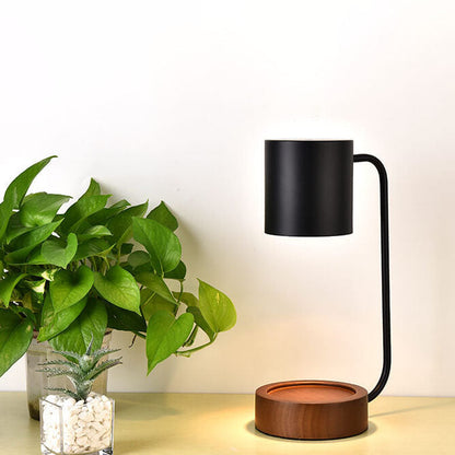 Japanese Minimalist Table Lamp | Wood & Metal Design