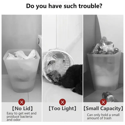 15L Modern Odour-Sealing Trash Can with Elevated Legs | Stylish Waste Bin for Kitchen, Living & Bathroom