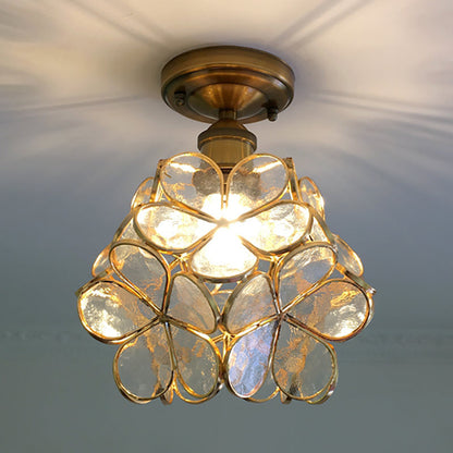 Retro Flower Ceiling Light | Colourful Vintage-Inspired PVC Flush Mount