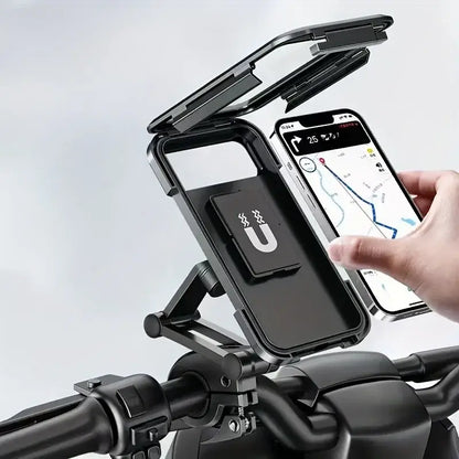 Bike Phone Mount Waterproof 360 Rotation Handlebar Holder
