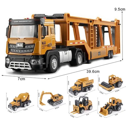 Double-Decker Transport Truck Toy