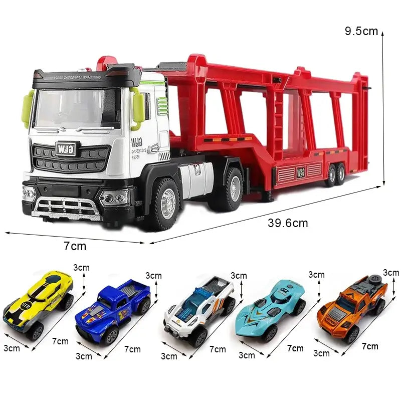 Double-Decker Transport Truck Toy
