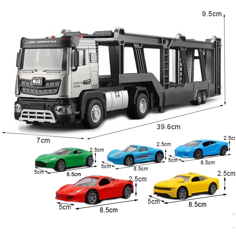 Double-Decker Transport Truck Toy