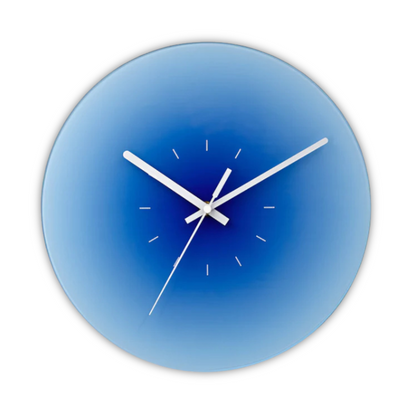 Sunset Glass Wall Clock | Modern Gradient Design