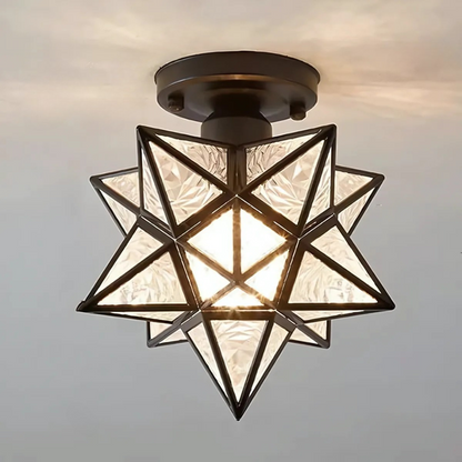 Xelio LED Ceiling Lamp | Elegant Geometric Star Light