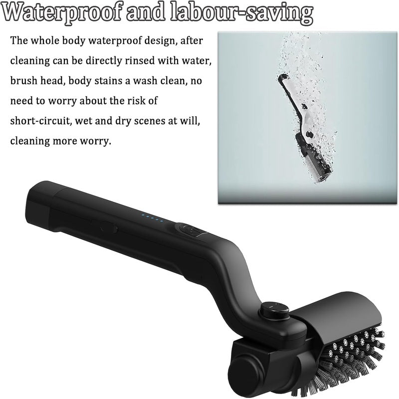 Grill Brush Electric Rechargeable Stainless Steel BBQ Cleaner
