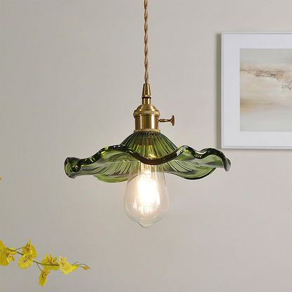 Illuminate Your Room with Elegance | Flower Glass LED Pendant Light
