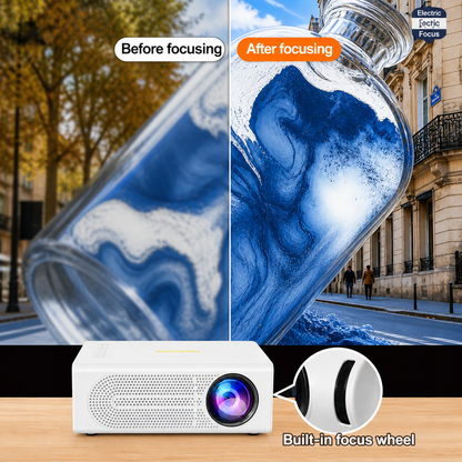 Portable Mini Projector Movies Gaming 1080P Support