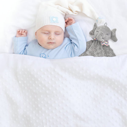Baby Security Blanket Elephant Plush Lovey Comforter