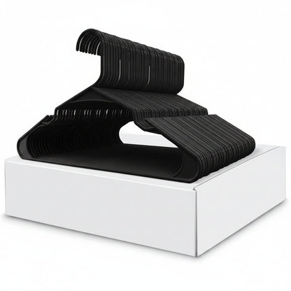 Clothes Hangers Plastic Set Heavy Duty Slim Closet Organizer