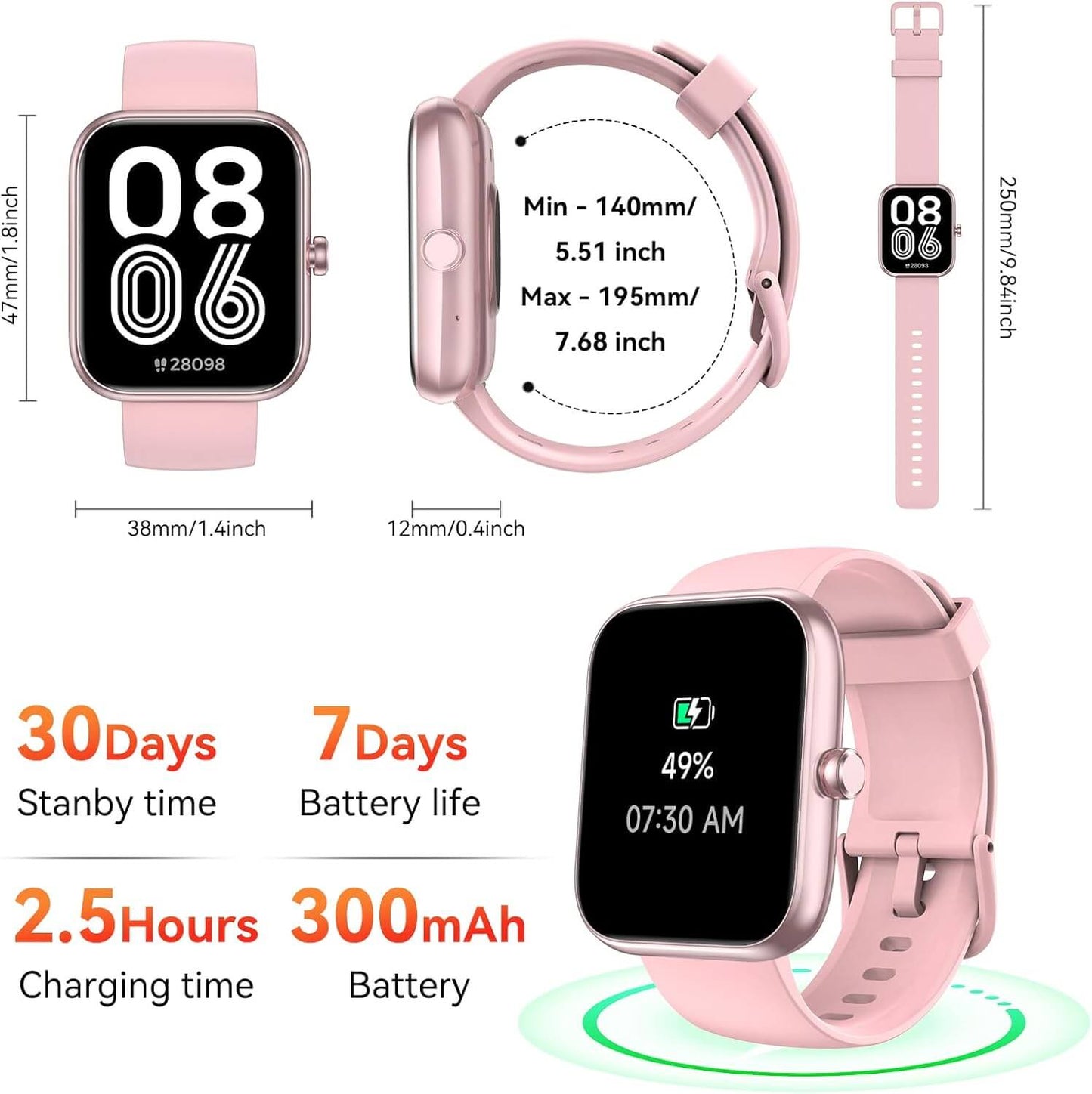 Sleek Ladies Smartwatch with Alexa Built-in