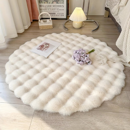 Cloud Comfort Round Bubble Rug | Soft Fluffy Circle Carpet