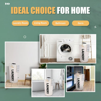 Laundry Hamper Large Foldable Waterproof Fabric Basket