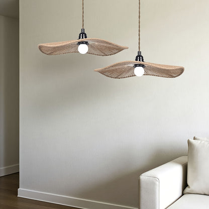 Handwoven Paper Rope Ceiling Light Shade | Natural Artistic Design
