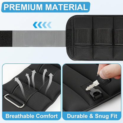 Ankle Weights Adjustable Fitness Leg Training Set