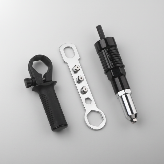 Rivet Gun Drill Adapter Kit Interchangeable Nozzles