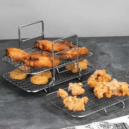 Air Fryer Rack Stackable Kitchen Cooking Tray