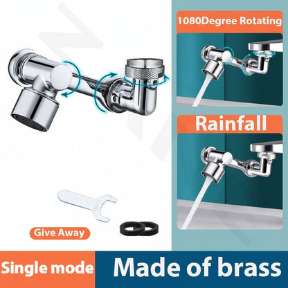 Faucet Extender Rotating Splash Filter Copper Aerator Attachment