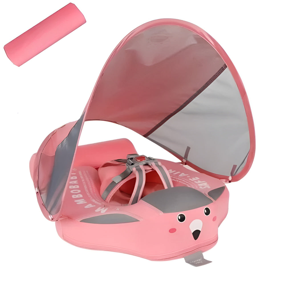 Baby Pool Float Infant Swim Float Canopy Shade