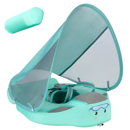 Baby Pool Float Infant Swim Float Canopy Shade