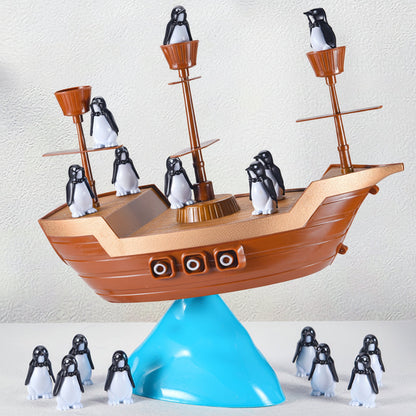 Balancing Game Kids Pirate Ship Penguin Stacking Board Game