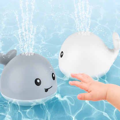 Bath Toy Automatic Water Sprinkler Whale Light Spinner