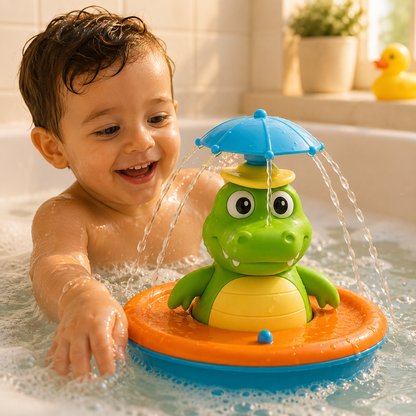 Bath Toy Toddlers Colorful Lights Floating Water Spraying