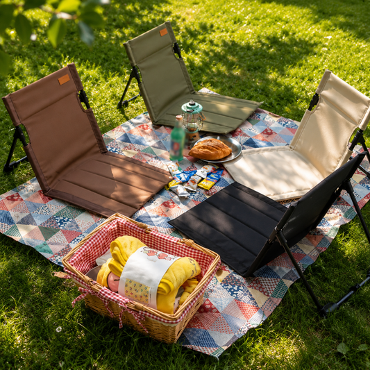 Beach Chair Camping Foldable Reclining Lounge