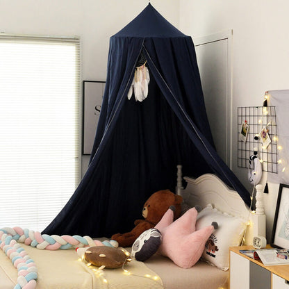 Bed Canopy for Kids Room Soft Hanging Decor Lightweight Fabric 5