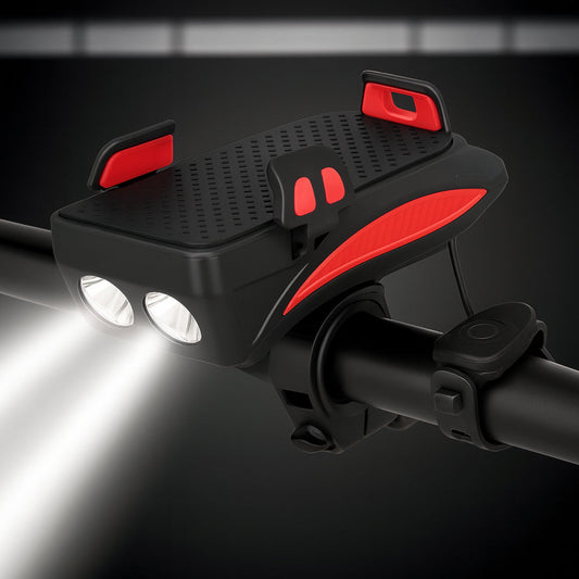 Bike Light Phone Mount Powerbank Horn Combo Accessory
