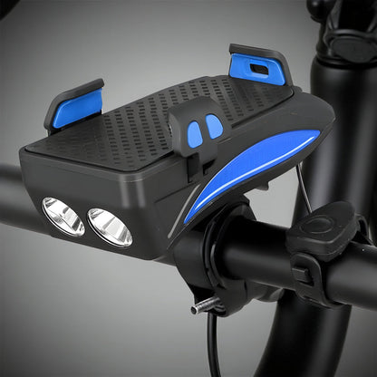 Bike Light Phone Mount Powerbank Horn Combo Accessory