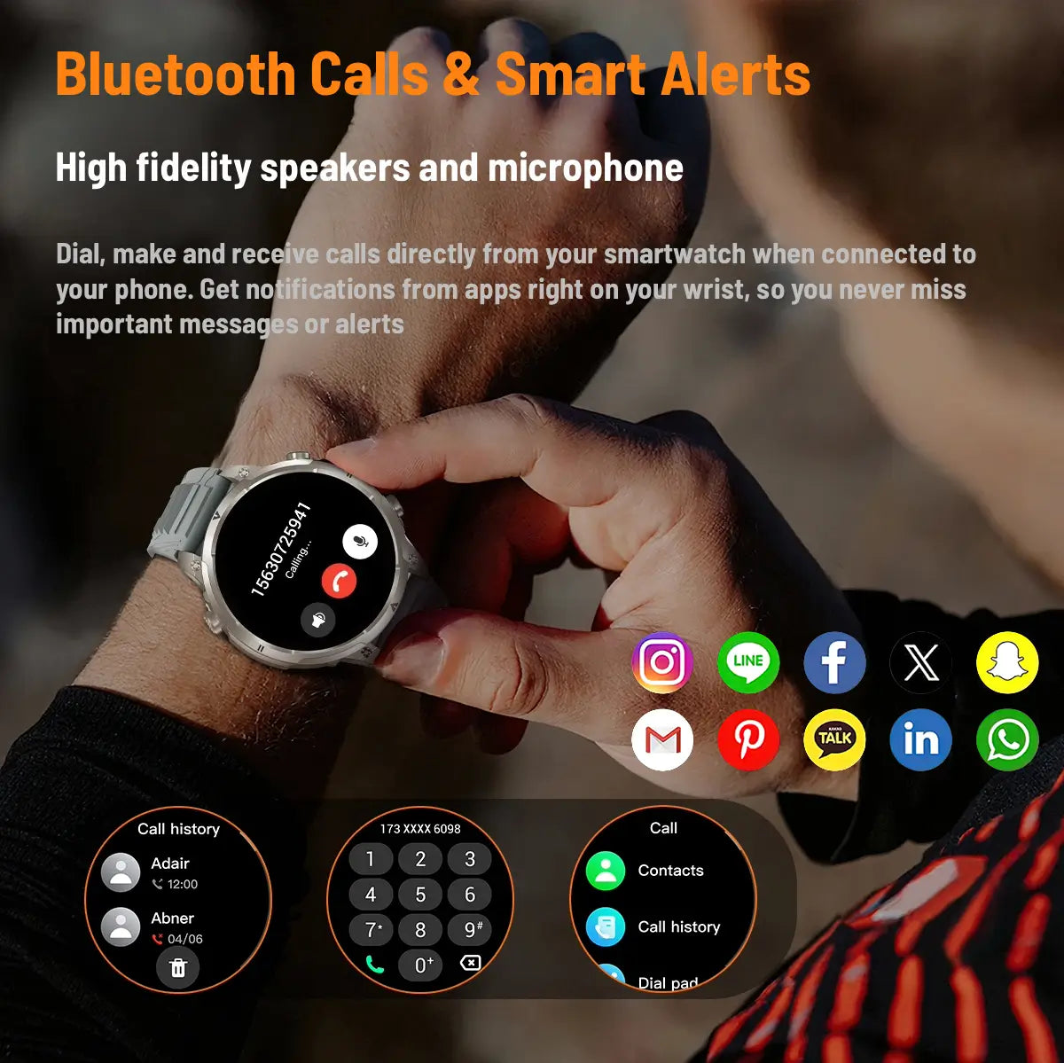 bluetooth calling smartwatch