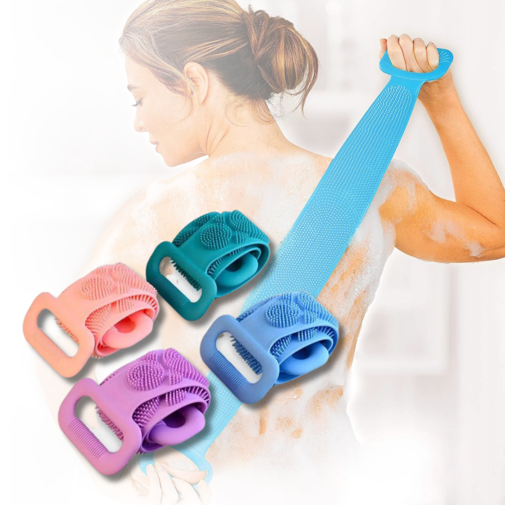 Body Scrubber Silicone Exfoliating Shower Brush Bath Massager