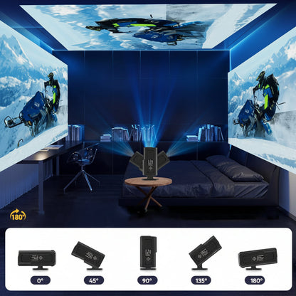 Mini Projector Smart 4K Portable Home Theater